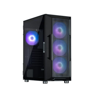 Корпус Zalman I3 Neo ARGB без БЖ, 2xUSB3.0, 1xUSB2.0, 4x120мм ARGB, VGA 355мм, LCS ready, TG Side Panel, ATX, чорний