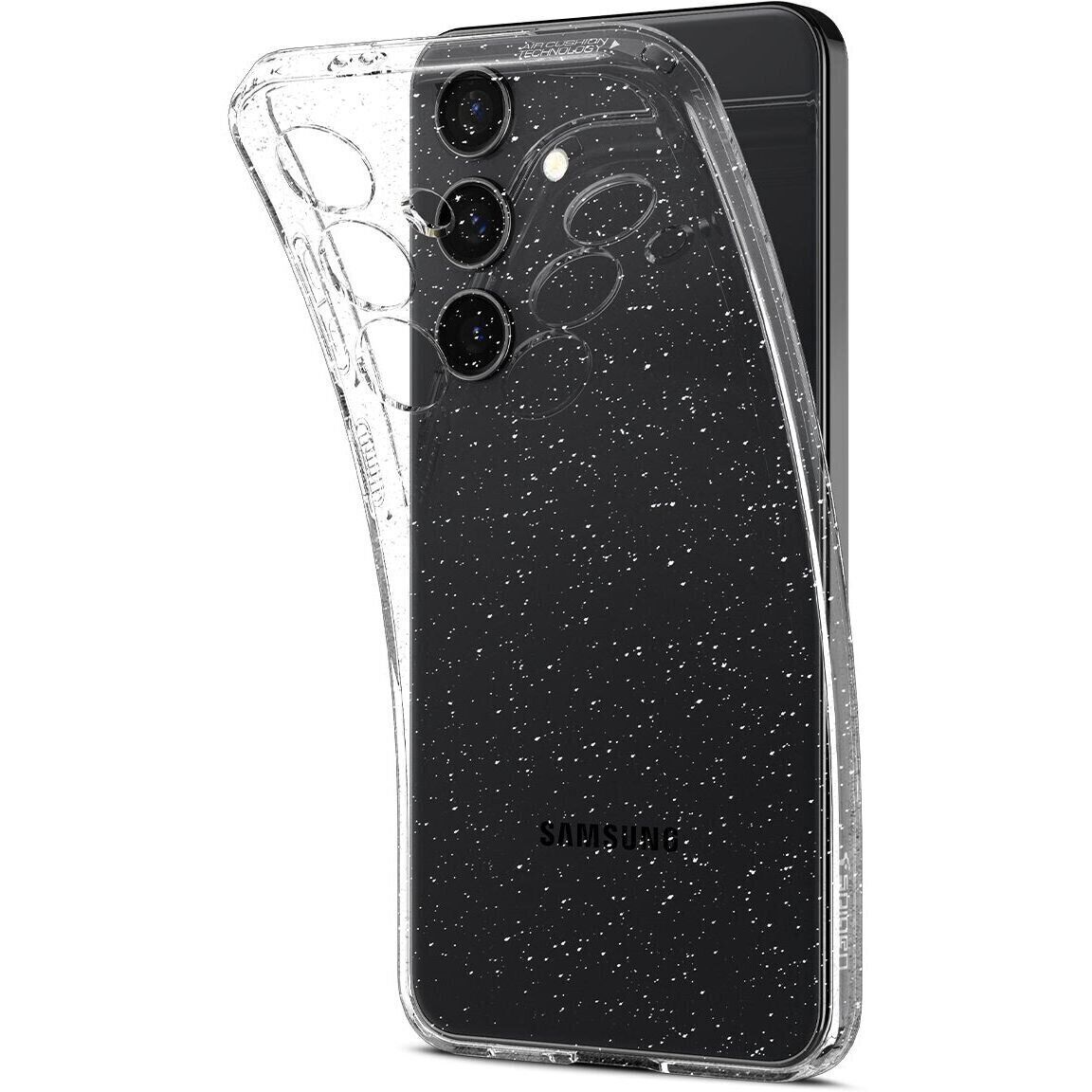 Чехол Spigen для Samsung Galaxy S24, Liquid Crystal Glitter, Crystal Quartz (ACS07345)