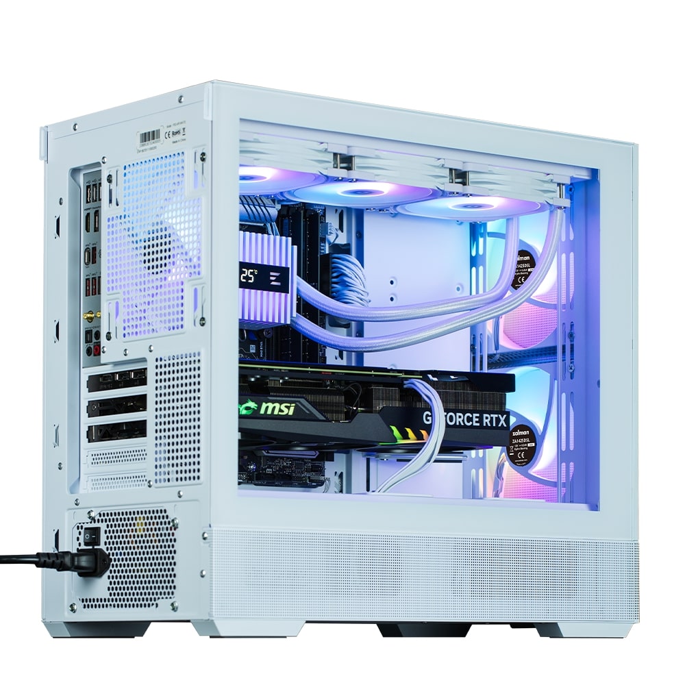 Корпус Zalman P30 AIR без БП, 1xUSB3.0, 1xUSBType-C, 3x140мм ARGB, VGA 392мм, LCS ready, TG Side Panel, mATX, білий