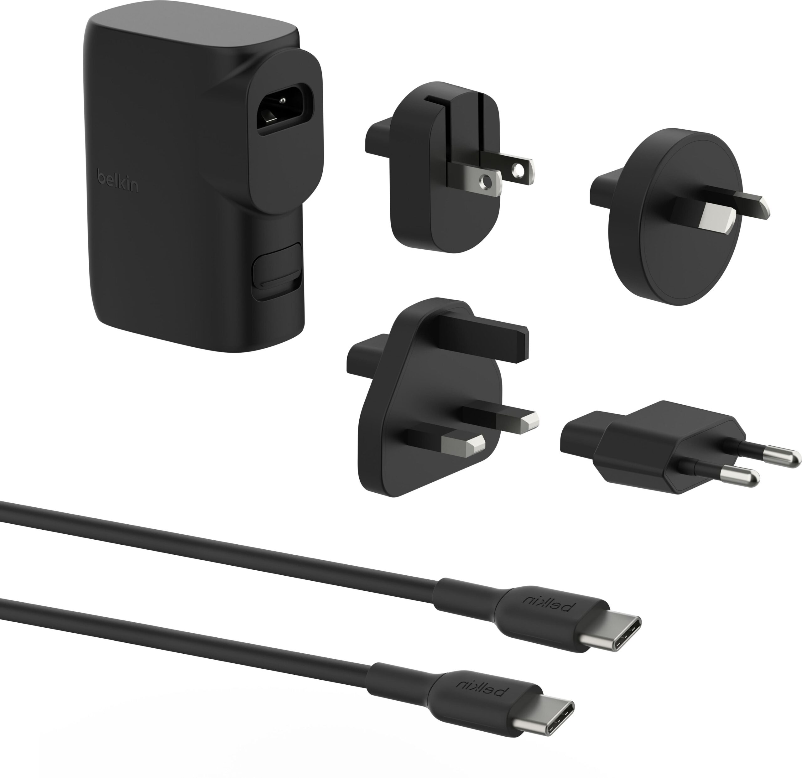 Belkin Зарядний пристрій мережевий 25Вт USB-С PD, PowerBank 5000мА·год, кабель USB-C > USB-C, 1м, чорний