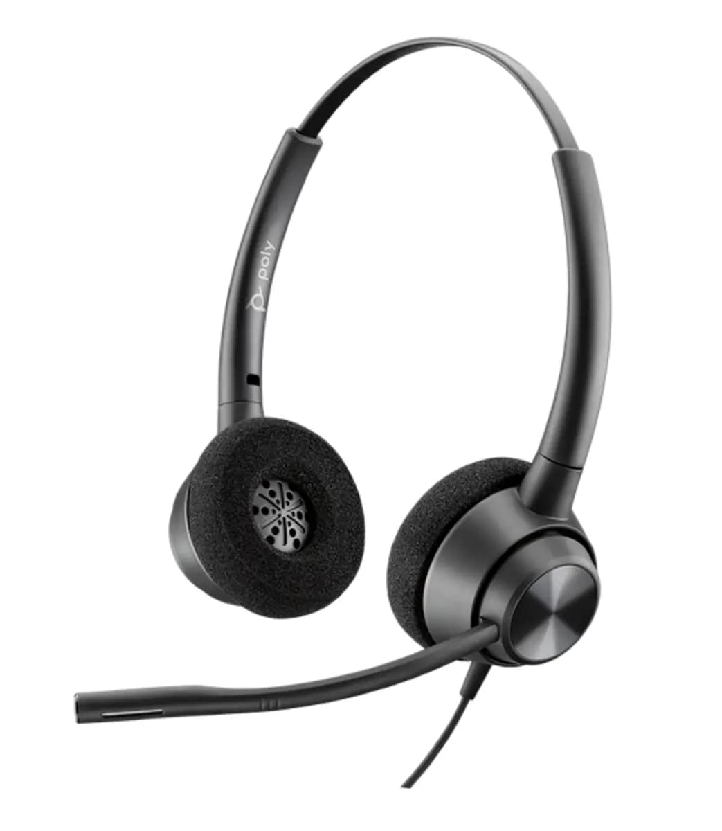 Poly Гарнітура комп'ютерна стерео On-ear EncorePro 320, USB-A, всеспрямований, чорний