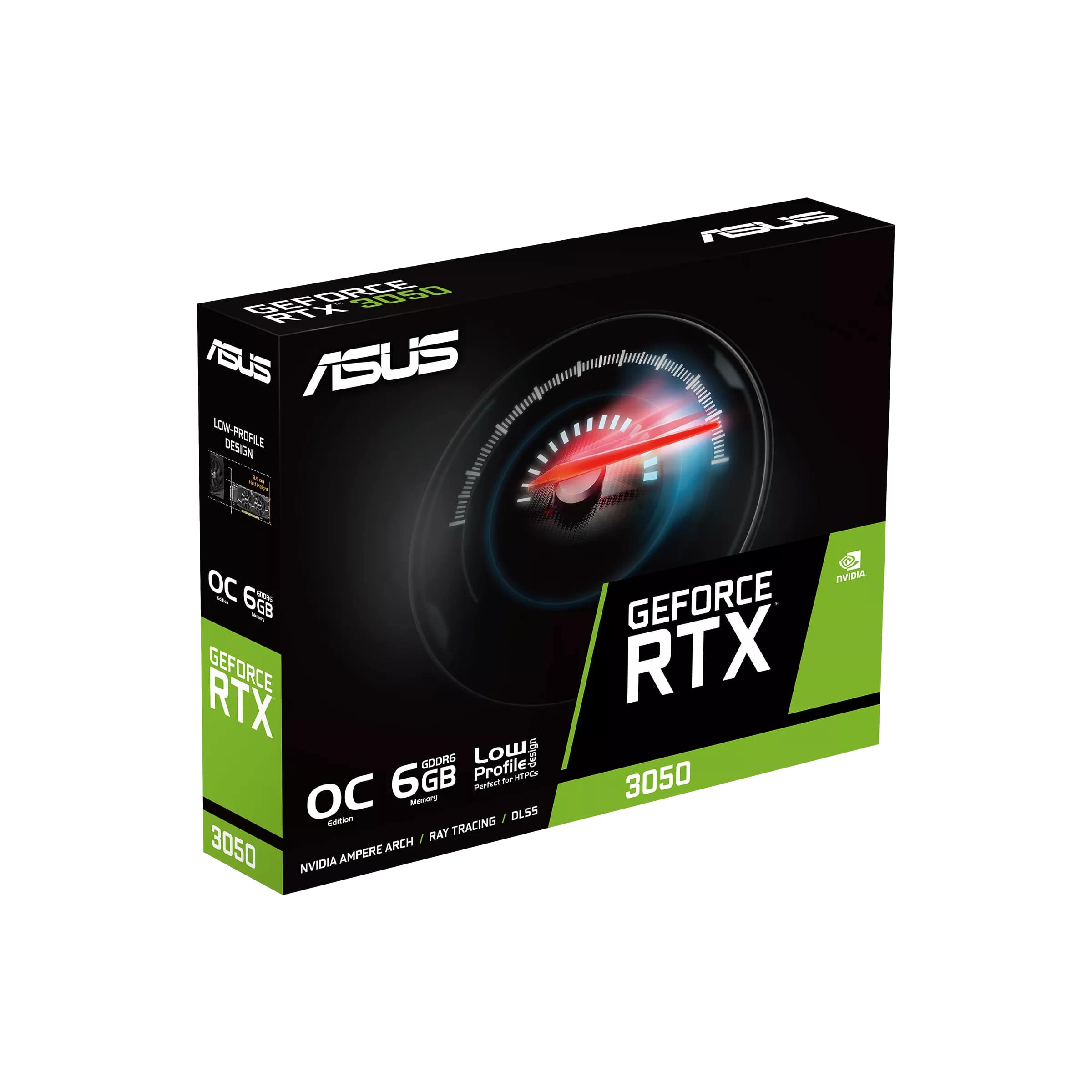 Відеокарта ASUS GeForce RTX 3050 6GB GDDR6 OC low profile (90YV0KQ0-M0NA00)