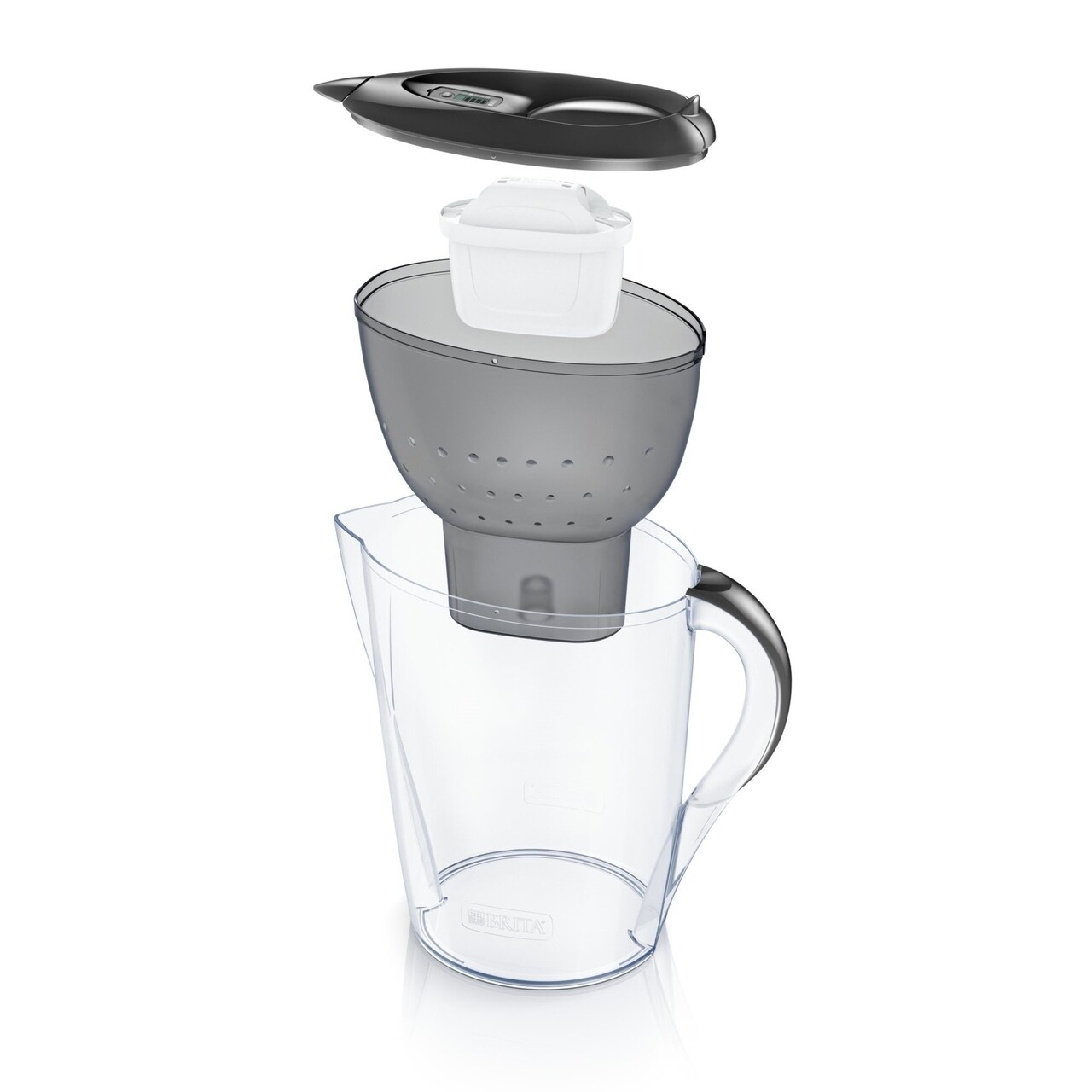 Фільтр-глечик Brita Marella Memo MXPro 2.4л (1.4л очищеної води) графіт (1052794)