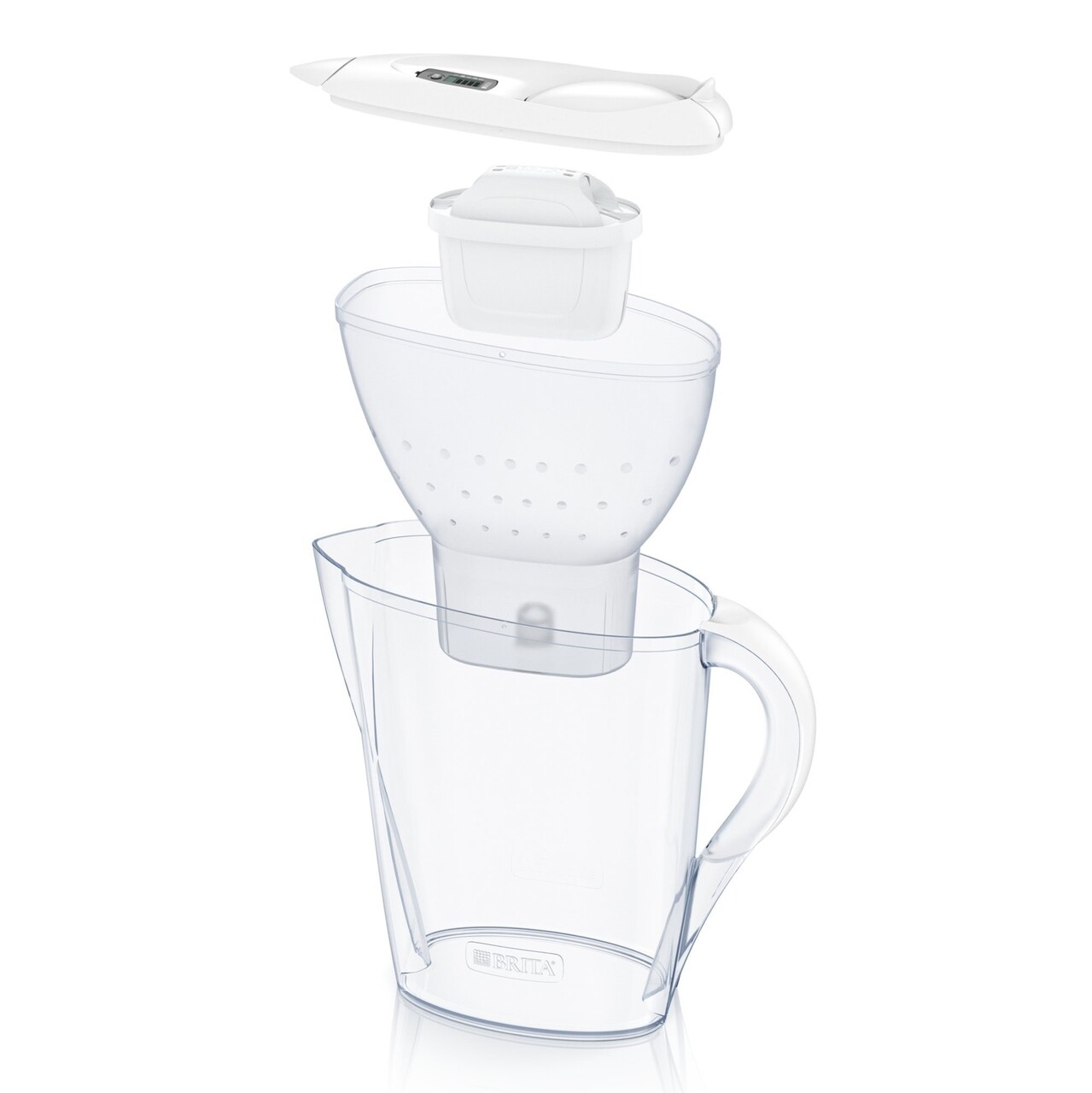 Фільтр-глечик Brita Marella Memo MXPro 2.4л (1.4л очищеної води) білий (1052789)