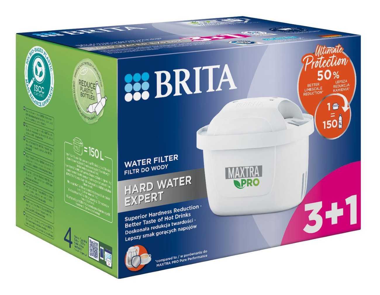 Комплект картриджів Brita MXPro Limescale для жорсткої води 3+1шт (1051773)