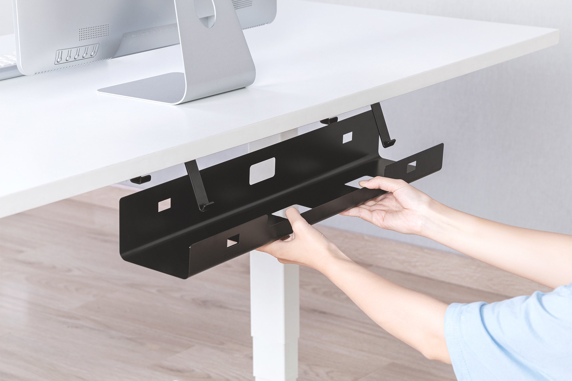 Органайзер кабелю DIGITUS Cable Management Tray, Under-desk black