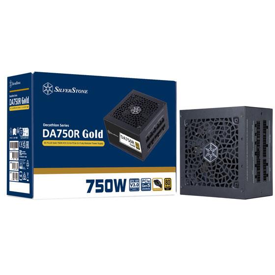 Блок живлення SilverStone Decathlon  (750W),  >90%, 80+ Gold, 120мм, 1xMB, 24pin(20+4), 2xCPU 8pin(4+4), 4xMolex, 8xSATA, 4xPCIe