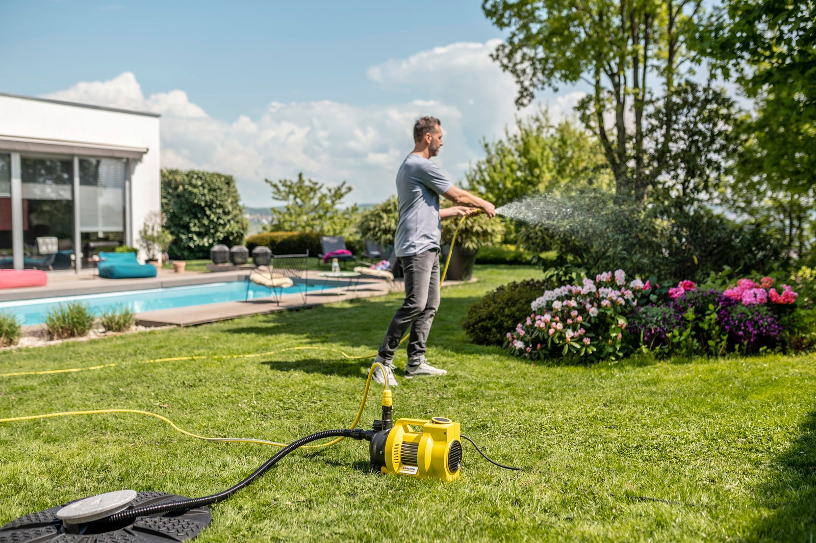 Насос садовий Karcher BP 4.500 Garden 550Вт 4.5Куб•год висота 36м глибина 8м 6.6кг