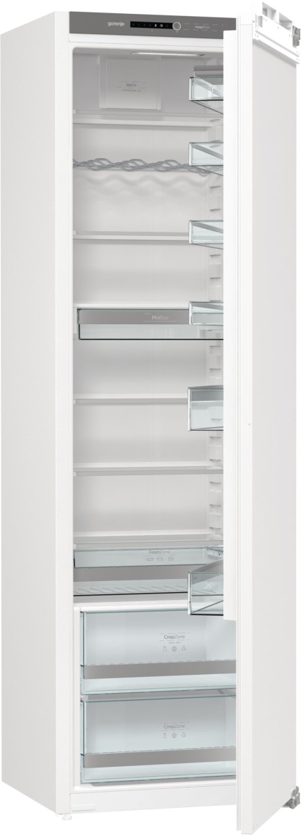 Холодильна камера Gorenje вбудована, 177x55,5х54,5, 301л, А++, інв., дисплей, білий