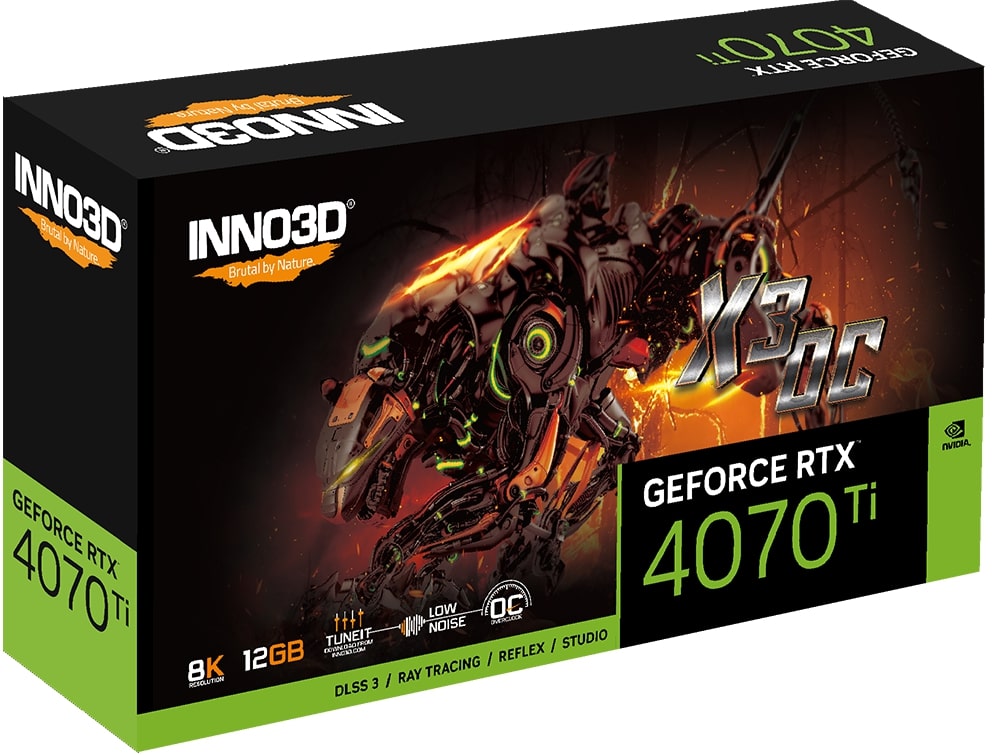 Видеокарта INNO3D GeForce RTX 4070 Ti Super 16GB GDDR6X X3 OC (N407TS3-166XX-186158N)