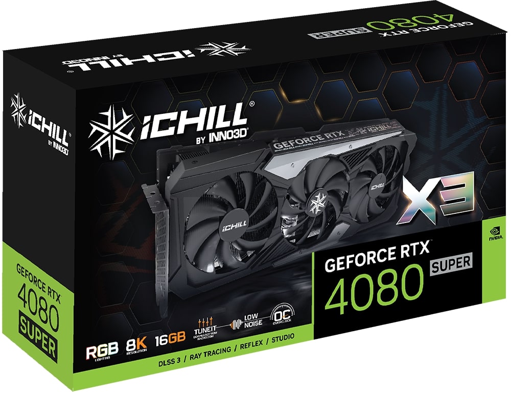 Відеокарта INNO3D GeForce RTX 4080 Super 16GB GDDR6X iChill X3