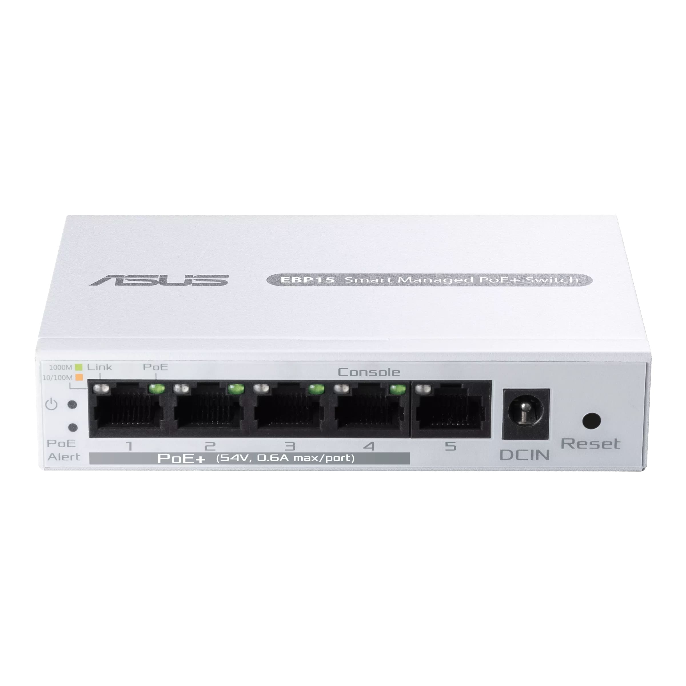 Комутатор ASUS ExpertWiFi EBP15 5xGE (4xPoE), 60Вт, Керований L2+