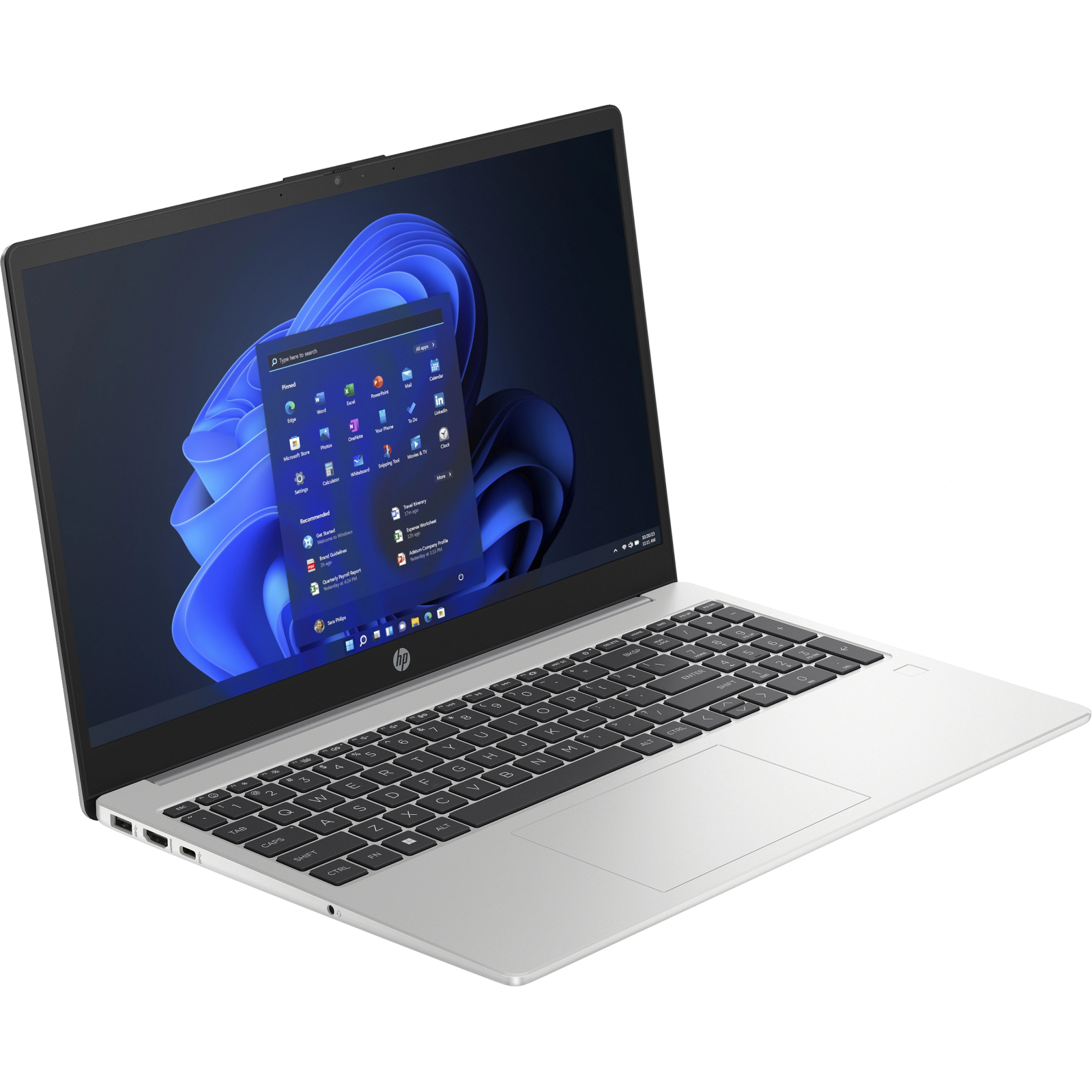 Ноутбук HP 250-G10 15.6" FHD IPS AG, Intel i5-1334U, 16GB, F512GB, UMA, Win11P, сріблястий