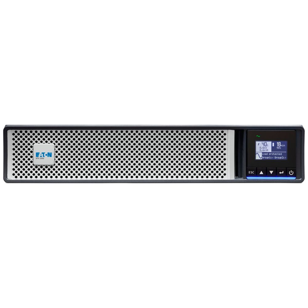 Джерело безперебійного живлення Eaton 5PX G2, 2200VA/2200W, RT2U, LCD, USB, RS232, 8xC13, 2xC19