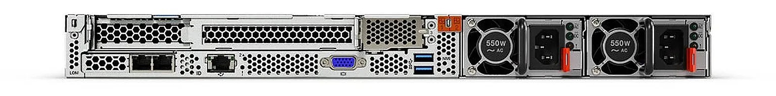 Сервер Lenovo SR630, 4210R, 2.4GHz/10-core/1P, 32GB 2933MHz DDR4, 8 SFF, RAID 9350-8i 2GB, 2xLP G3 x8 and x16, no NIC, 750W Tita