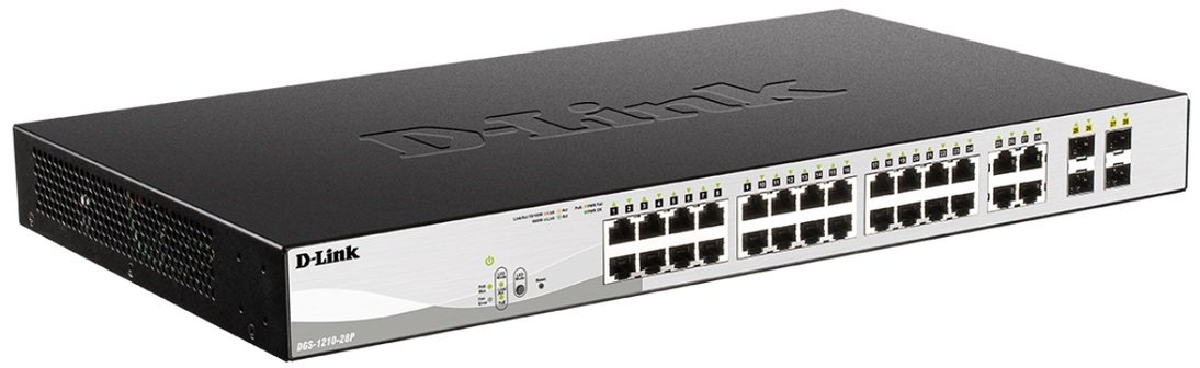 Комутатор D-Link DGS-1210-24P PoE, Websmart