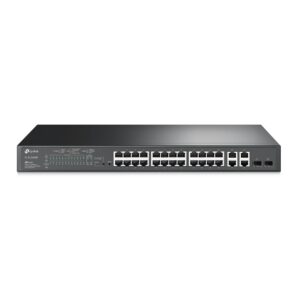 Комутатор TP-LINK SL2428P 24xFE(24xPoE), 4xSFP, 250Вт, Некерований