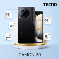 Смартфон TECNO Camon 30 (CL6) 8/256Gb Basaltic Dark