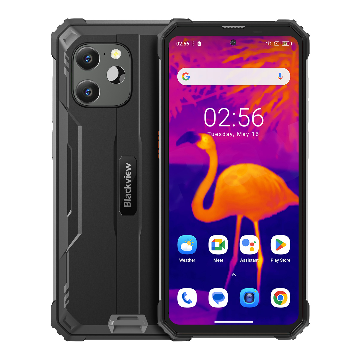 Смартфон Blackview BV8900 6.5" 8/256ГБ, 2SIM, 10000мА•год, чорний UA (з тепловізором)