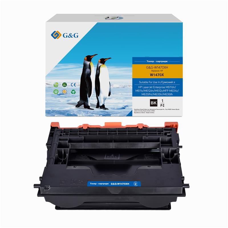 Картридж G&G до HP 147X LJ MFP M611/M612/M635/M636 Black (30 000стор)