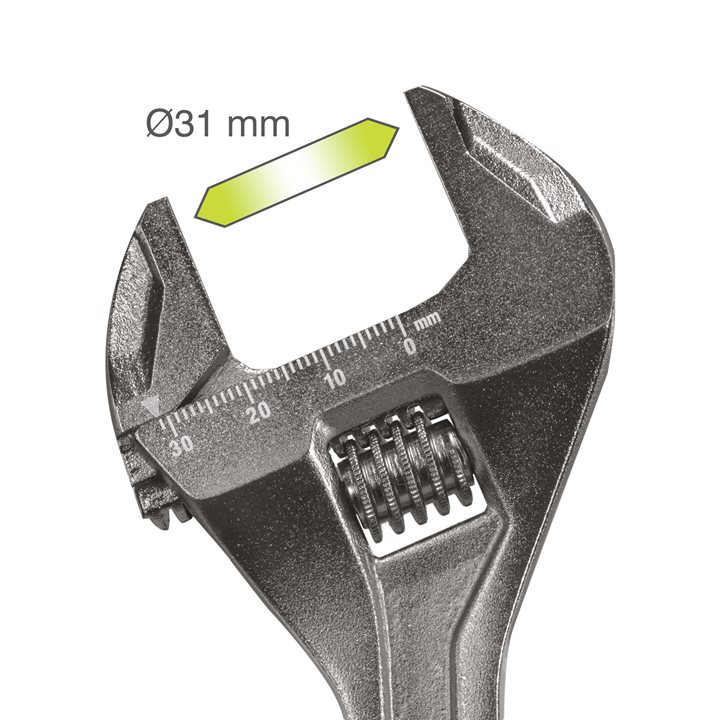 Ключ розвідний RHAW200, довжина 200мм, 0-31мм