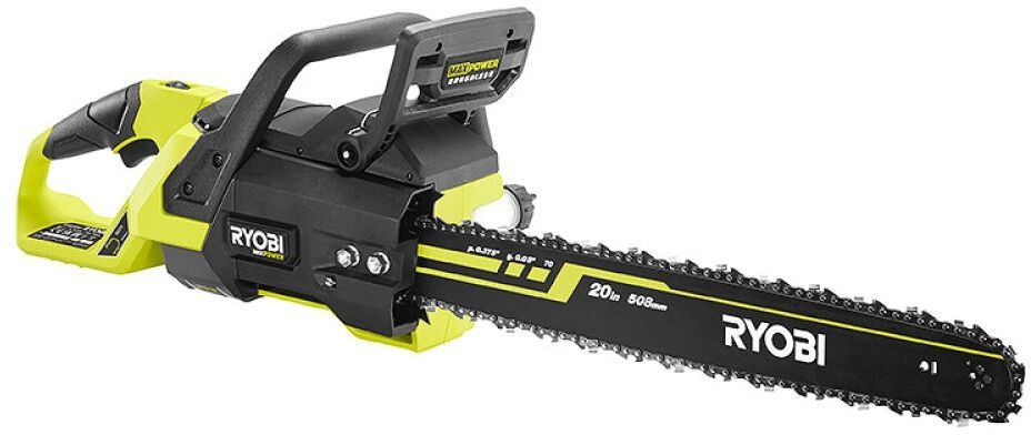 Пила ланцюгова акумуляторна Ryobi RY36CSX50A-0, 36В MAX POWER, шина 50см Oregon, безщіткова, 18.5м/с, без АКБ та ЗП