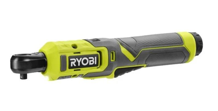 Трещитка аккумуляторная Ryobi RR14W4-0, USB Lithium 4В, 210об·хВ, 8Нм, квадрат 1/4", 0.5кг, без АКБ и ЗП