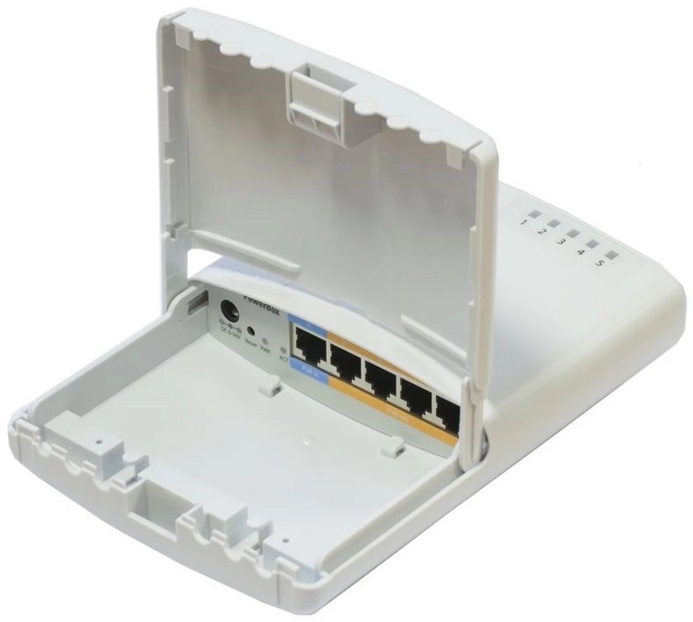 Маршрутизатор MikroTik PowerBox Pro 5xGE/PoE, 1xSFP, RouterOS L4, outdoor case (RB960PGS-PB)