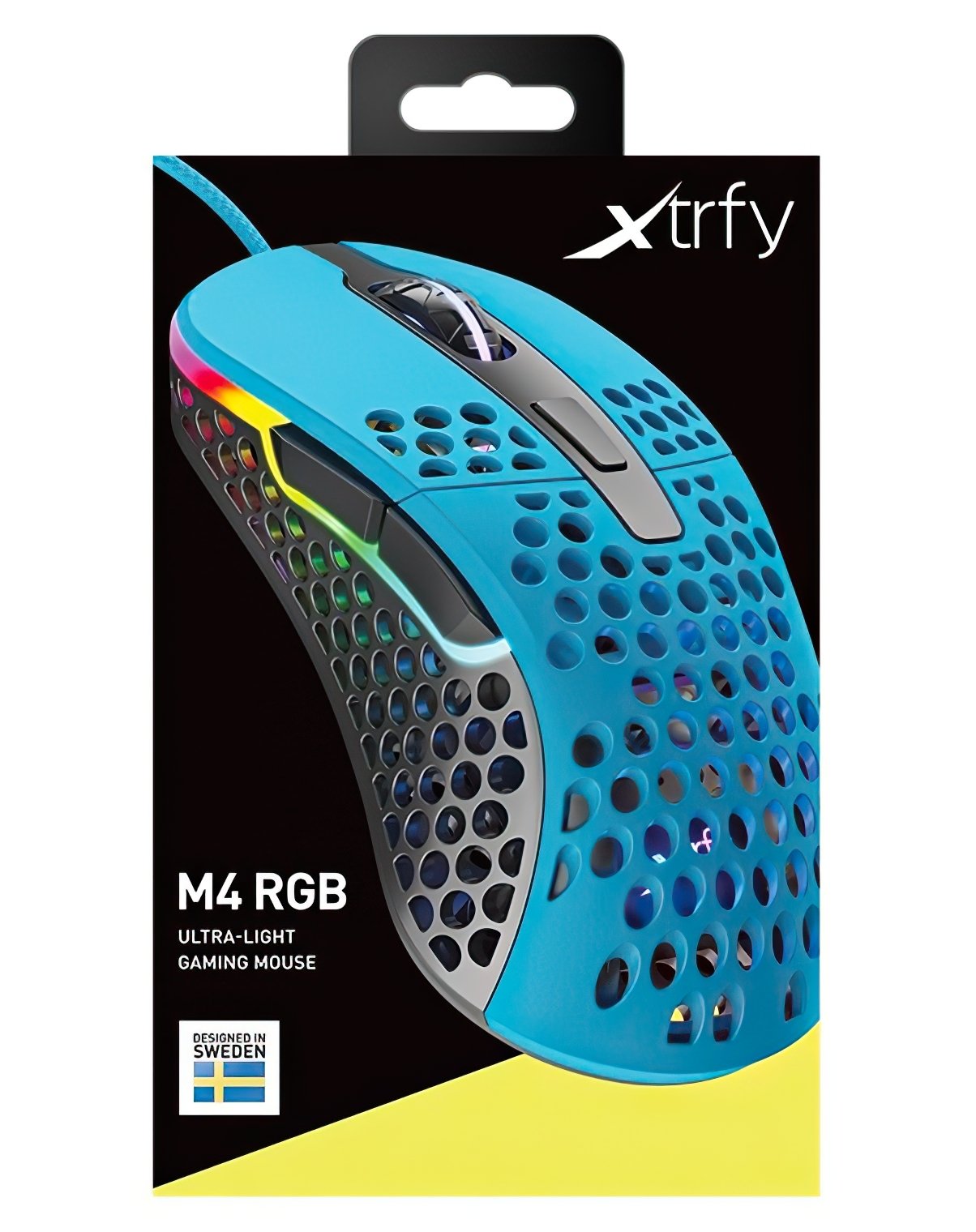 Игровая мышь Xtrfy M4 RGB, Miami Blue (XG-M4-RGB-BLUE)