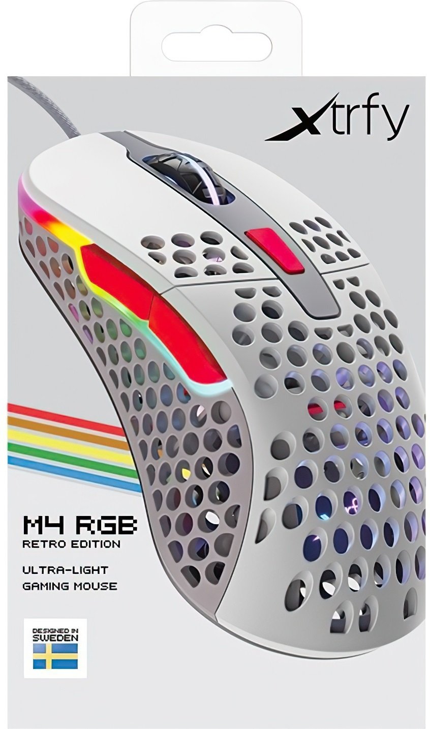 Игровая мышь Xtrfy M4 RGB, Retro (XG-M4-RGB-RETRO)