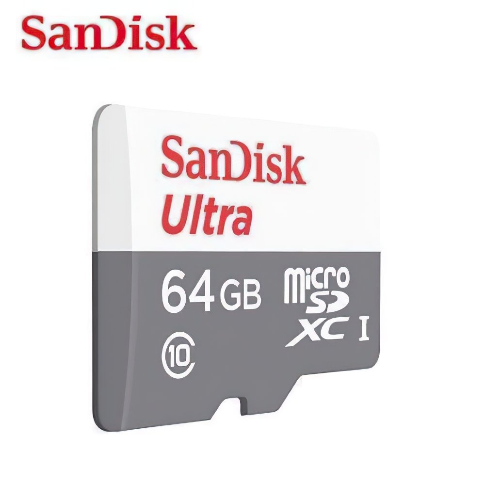 Карта пам`яті SanDisk microSDHC 64GB C10 UHS-I R100MB/s Ultra (SDSQUNR-064G-GN3MN)