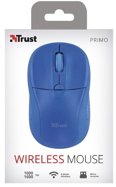 Миша Trust Primo WL Light Blue (20786_TRUST)