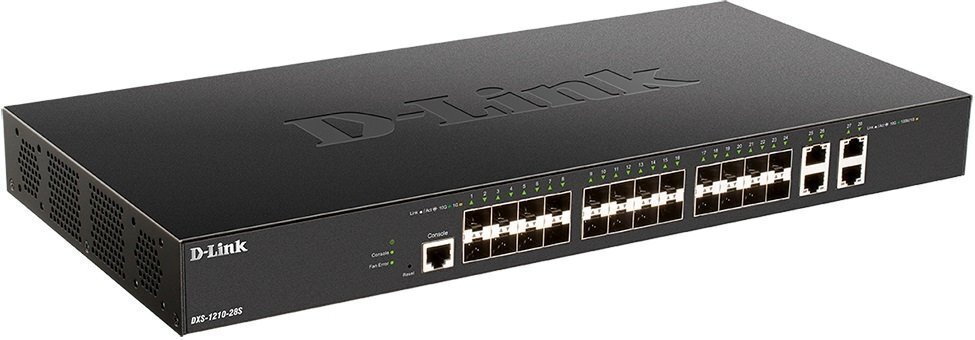 Коммутатор D-Link DXS-1210-28S 24xSFP+, 4x10GE, L2+ SmartSwitch