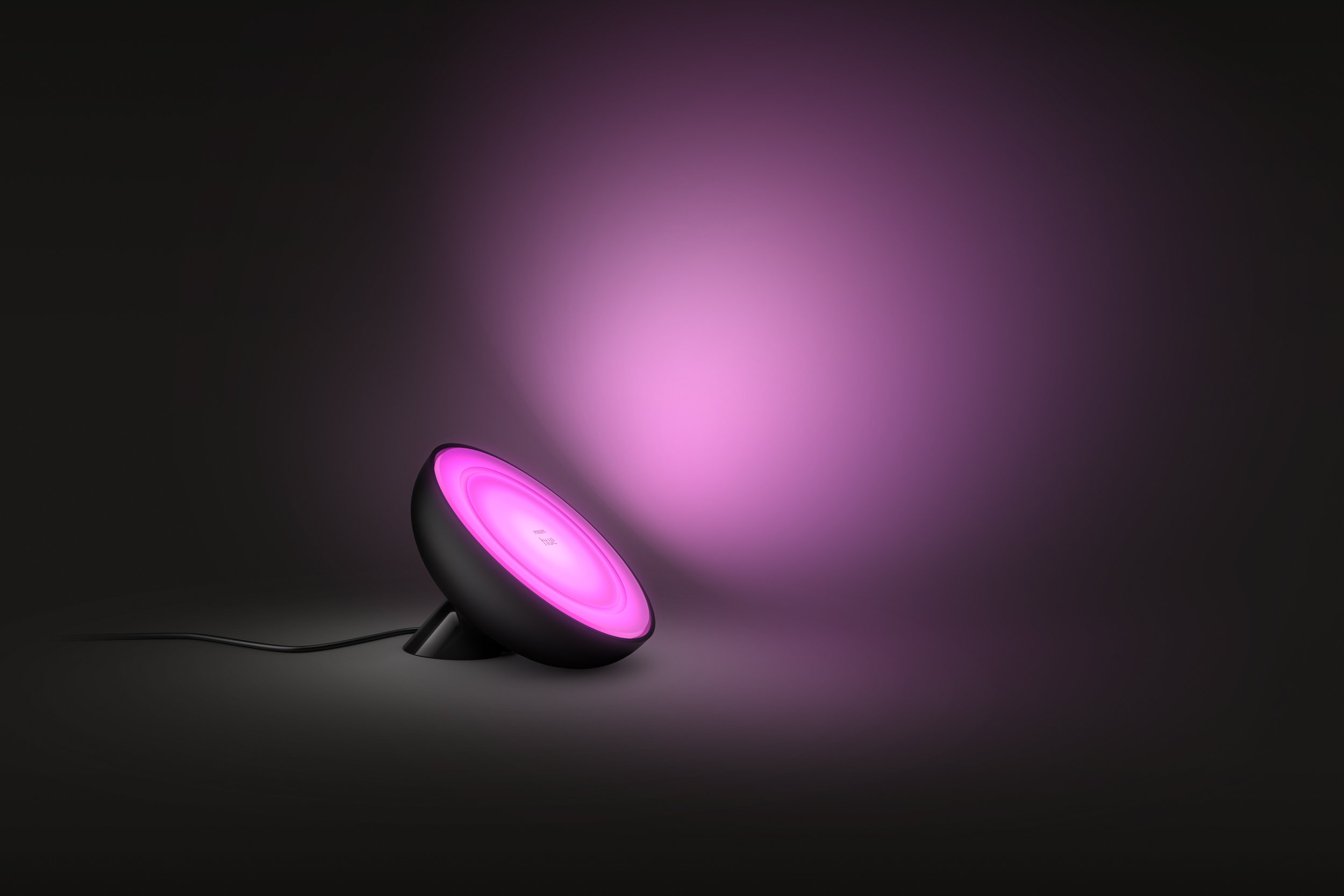 Настільний світильник Philips Hue Bloom, 2000K-6500K, Color, Bluetooth, з регулюванням яскравості світла, чорний