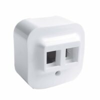 Адаптер Legrand Mosaic 1хRJ 45, 2хRJ45 Keystone Forix (Quteo), white