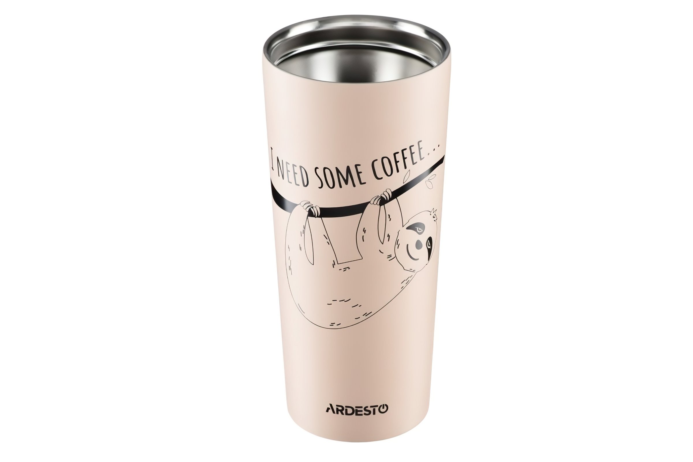 Термочашка Ardesto Coffee time Bradypus 450 мл беж (AR2645DBE)