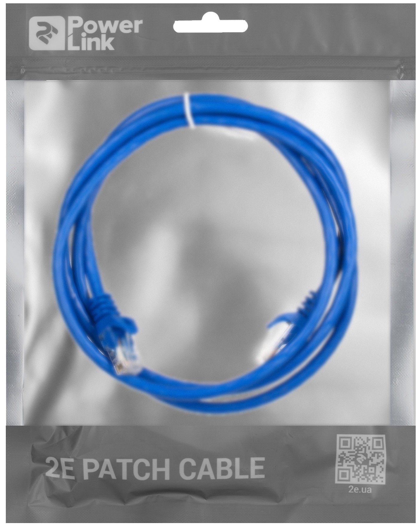 Патч-корд 2E Cat 6, UTP, RJ45, 26AWG, 7/0.16 Cu, 1.50 m, PVC, Blue (2E-PC6COP-150BL)