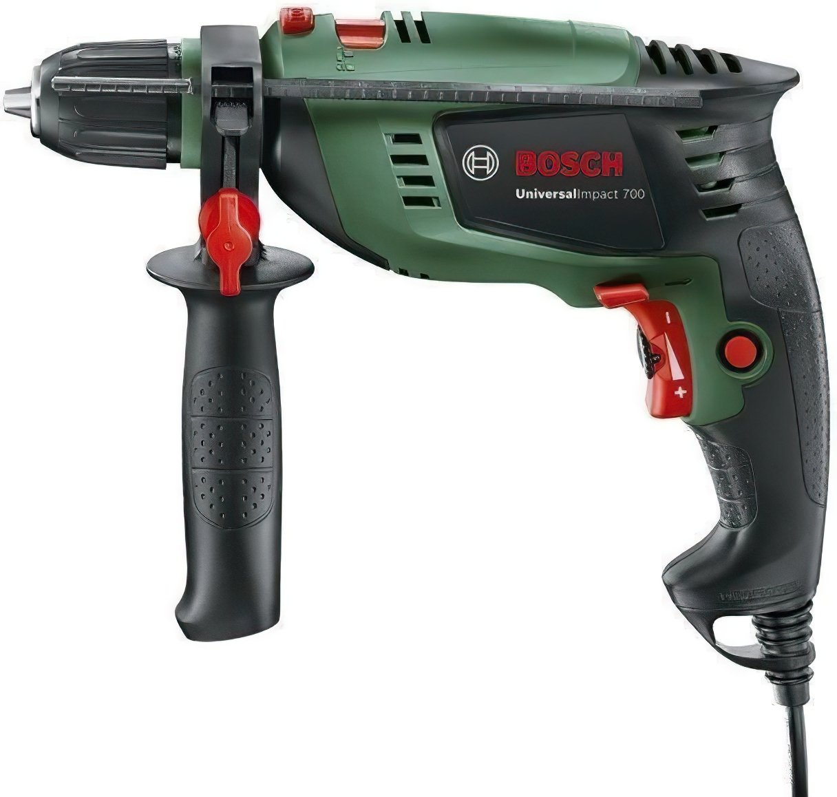 Дриль ударний Bosch Universal Impact 700 + набір свердл та біт (39 шт) (0.603.131.00A)