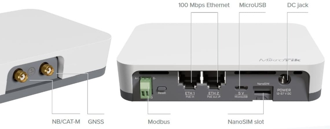 Шлюз MikroTik KNOT IoT RB924I-2ND-BT5 & BG77 (RB924I-2ND-BT5 & BG77)