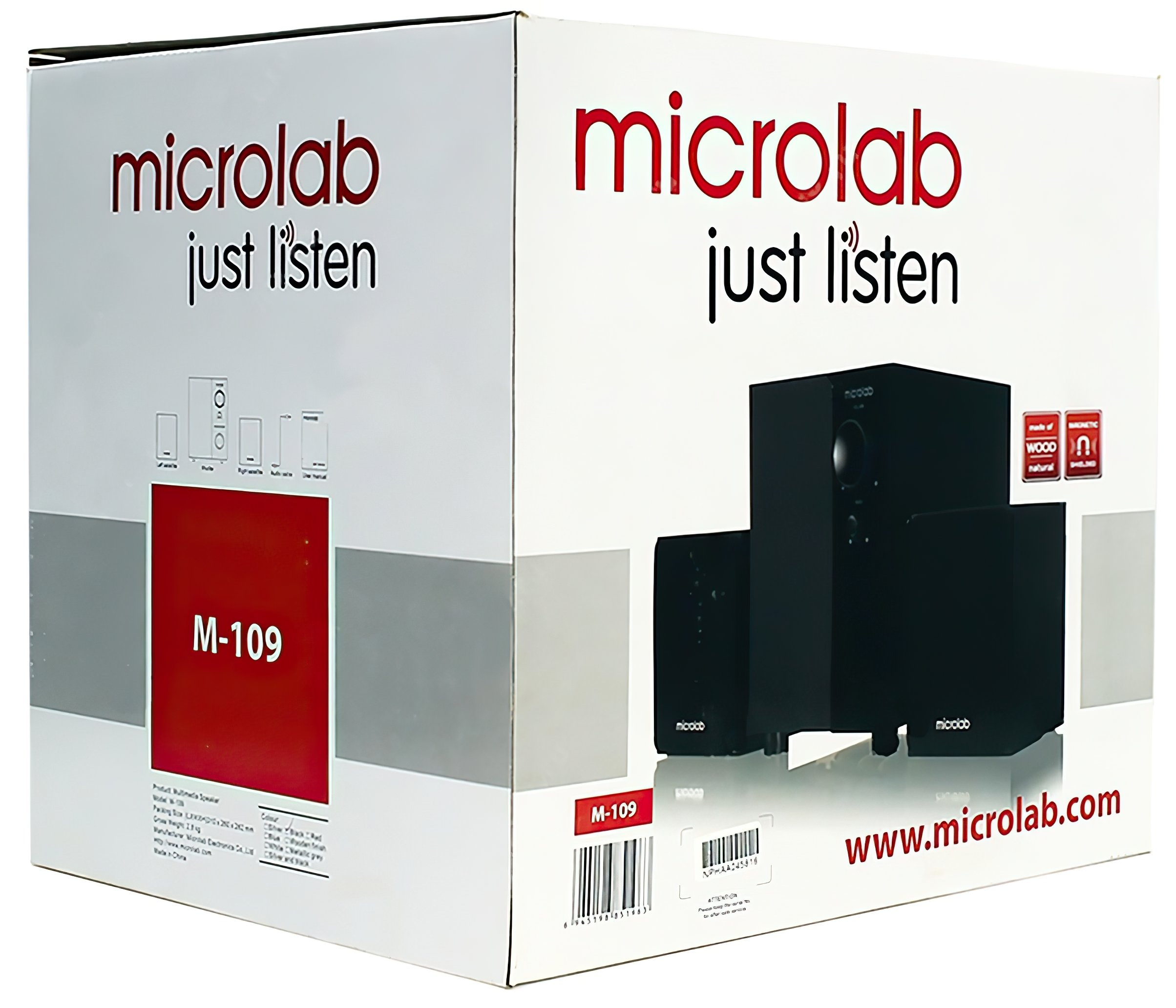 Акустична система 2.1 MICROLAB M-109 black (M-109)