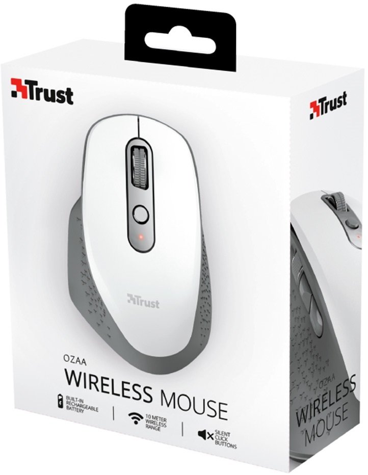 Миша Trust Ozaa Rechargeable WL White (24035_TRUST)