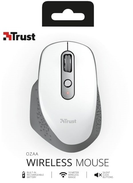 Миша Trust Ozaa Rechargeable WL White (24035_TRUST)