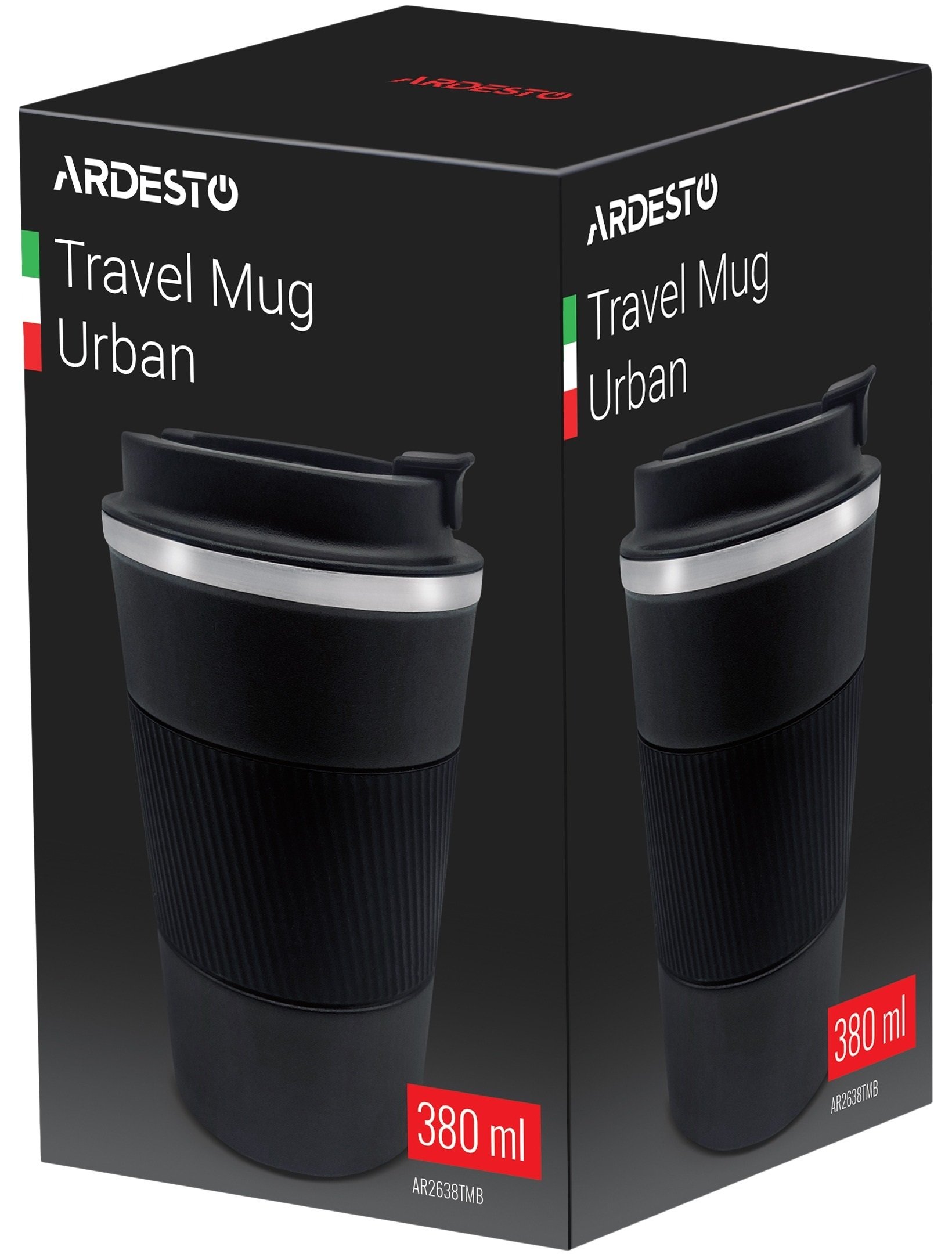 Термочашка Ardesto Urban 380 мл, Black (AR2638TMB)