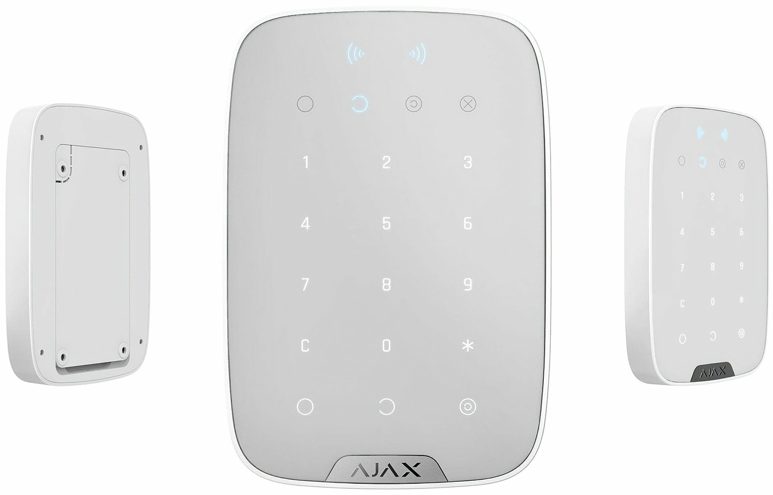 Бездротова сенсорна клавіатура Ajax Keypad Plus біла