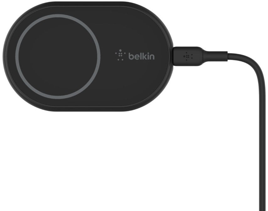 Автотримач з бездротовою зарядкою Belkin Car Mount MagSafe Charging Qi, black (Without car charger)