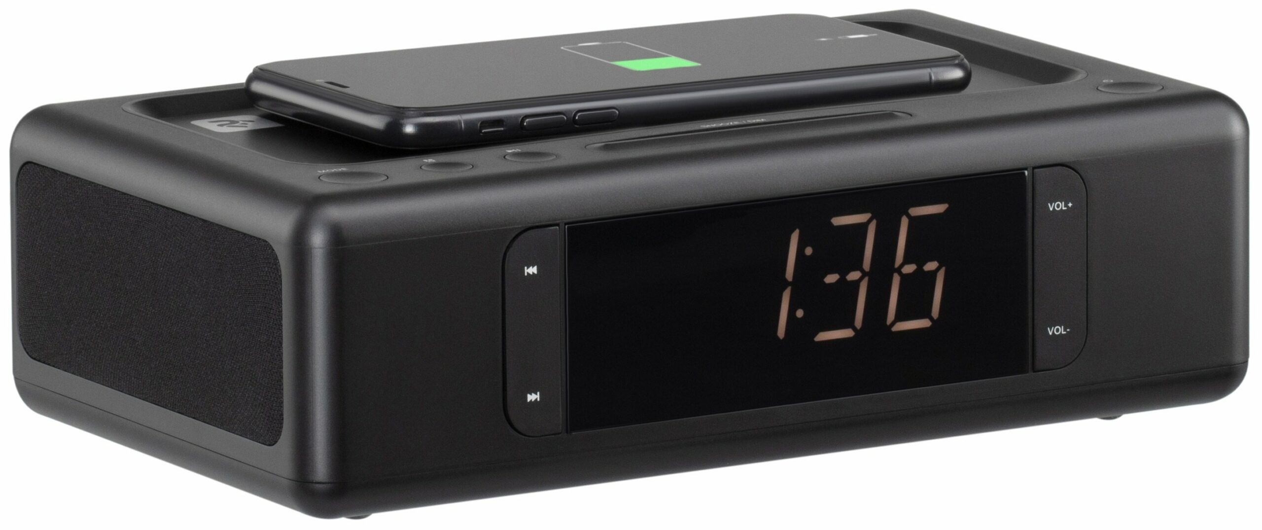 Акустична док-станція 2E SmartClock Wireless Charging Black (2E-AS01QIBK)