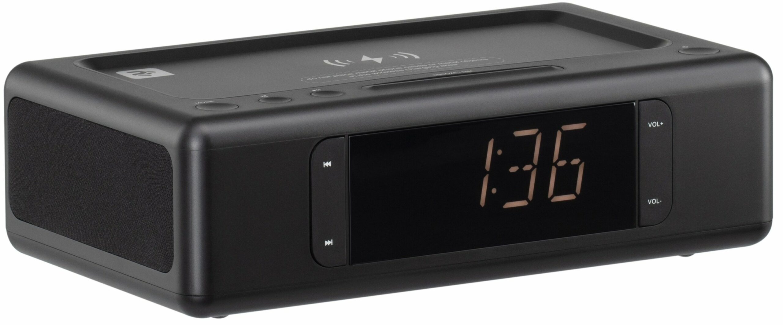 Акустична док-станція 2E SmartClock Wireless Charging Black (2E-AS01QIBK)