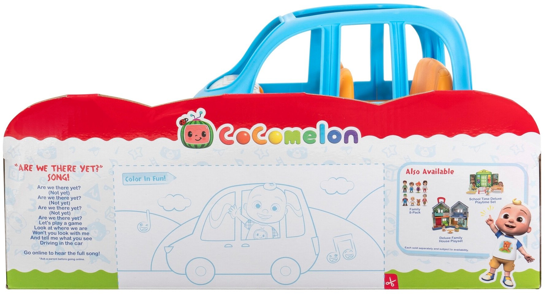 Игровой набор CoComelon Deluxe Vehicle Family Fun Car Vehicle свет и звук