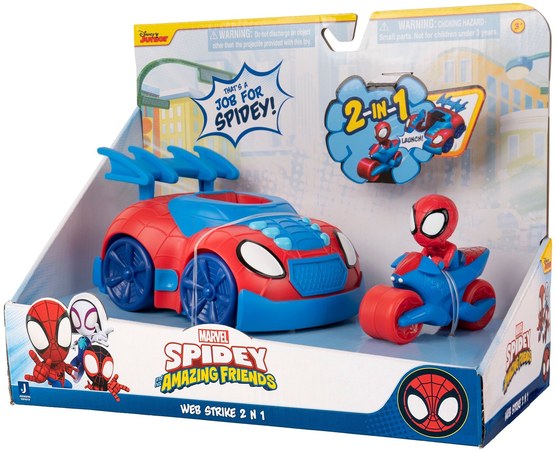 Машинка Spidey Feature Vehicle 2 in 1 Spidey Stealth Strike Vehicle