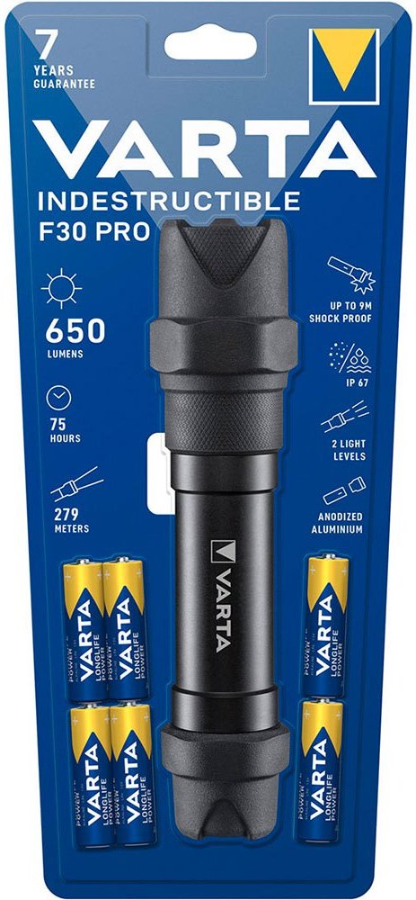 Ліхтар Varta Indestructible F30 Pro LED 6хАА